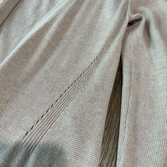 White House Black Market Long Open Cardigan Sweater Size Small Beige - Picture 7 of 10